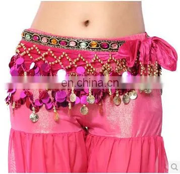 Egyptian style sequins shiny women Belly dance hip scarf belts Y-2041#
