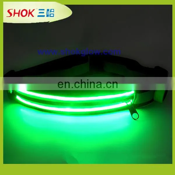 2015 popular LED elastic reflective running belt for sport