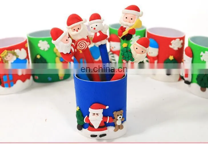 Cute Hand Made Polymer Clay Character Pen Organizer/Holder - Great for Christmas Stock Gift