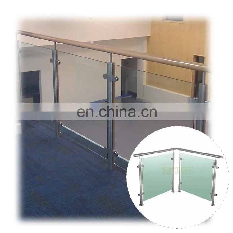 New product Glass balustrades 50x50mm deck railing