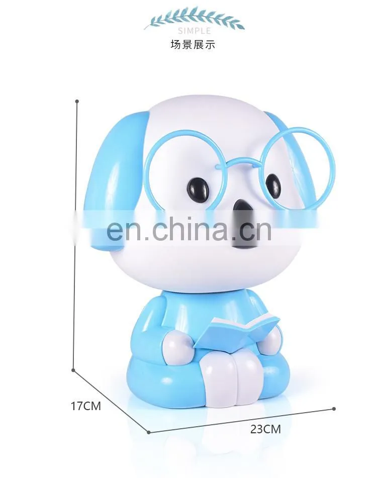 Dog cartoon EU plug 220V desk lamp children baby kids gift decorative night lamp