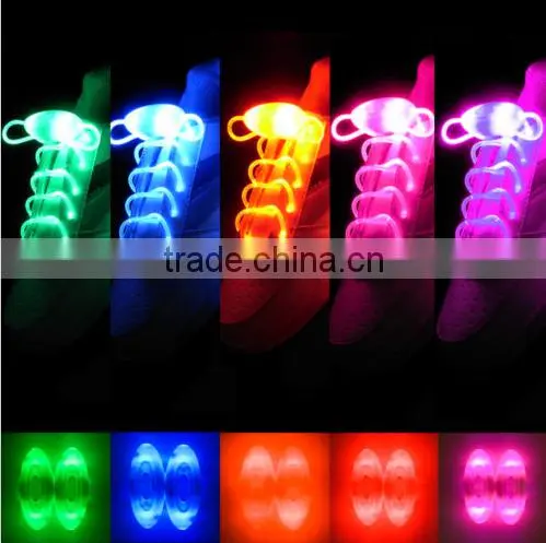 LED Flashing shoe laces Fiber Optic Shoelace Luminous Shoe Laces Light Up