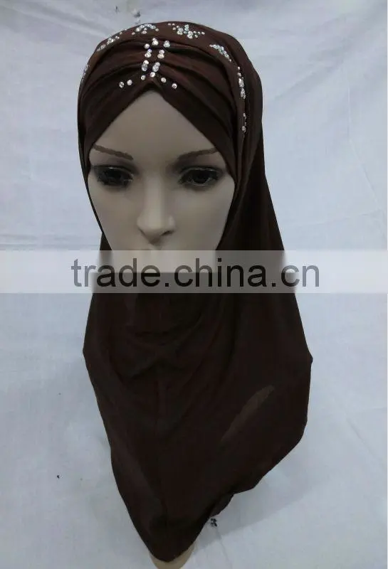 A455 Popular beaded al amira scarves HIJAB