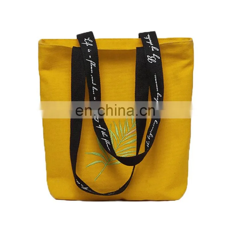 Large Plain Cotton Tote Bags Custom Logo Printing Canvas Beach Tote Bag for Traveling