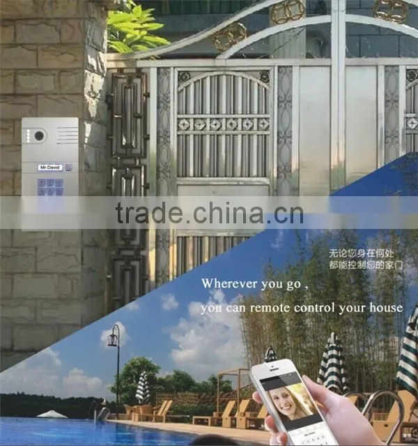Night Vision Motion Detect Function IP Smart Home WiFi Video Door Phone with Free Android IOS APP for Remote Unlocking Your Door