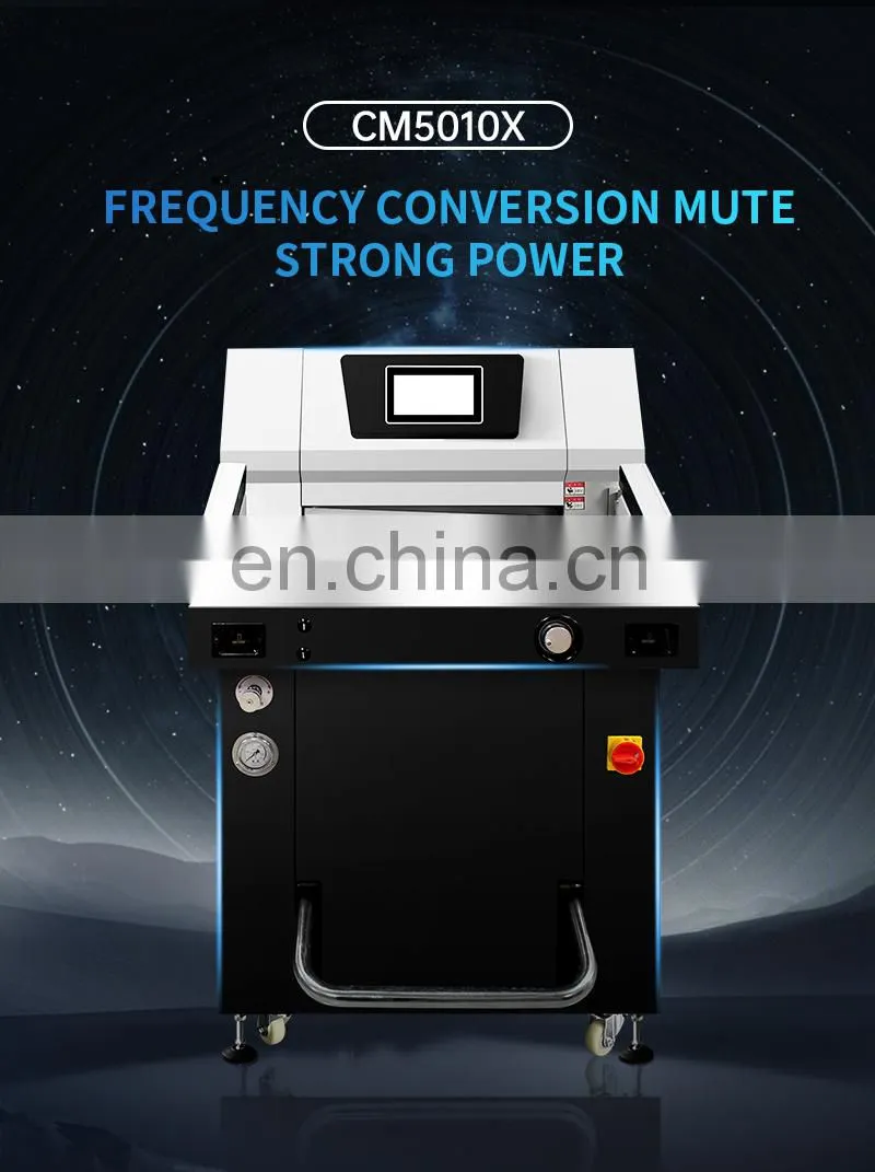 Samsmoon New Arrival Office Mute Hydraulic Electric Heavy Duty Max Cutting Size 500Mm Guillotine Paper Cutter