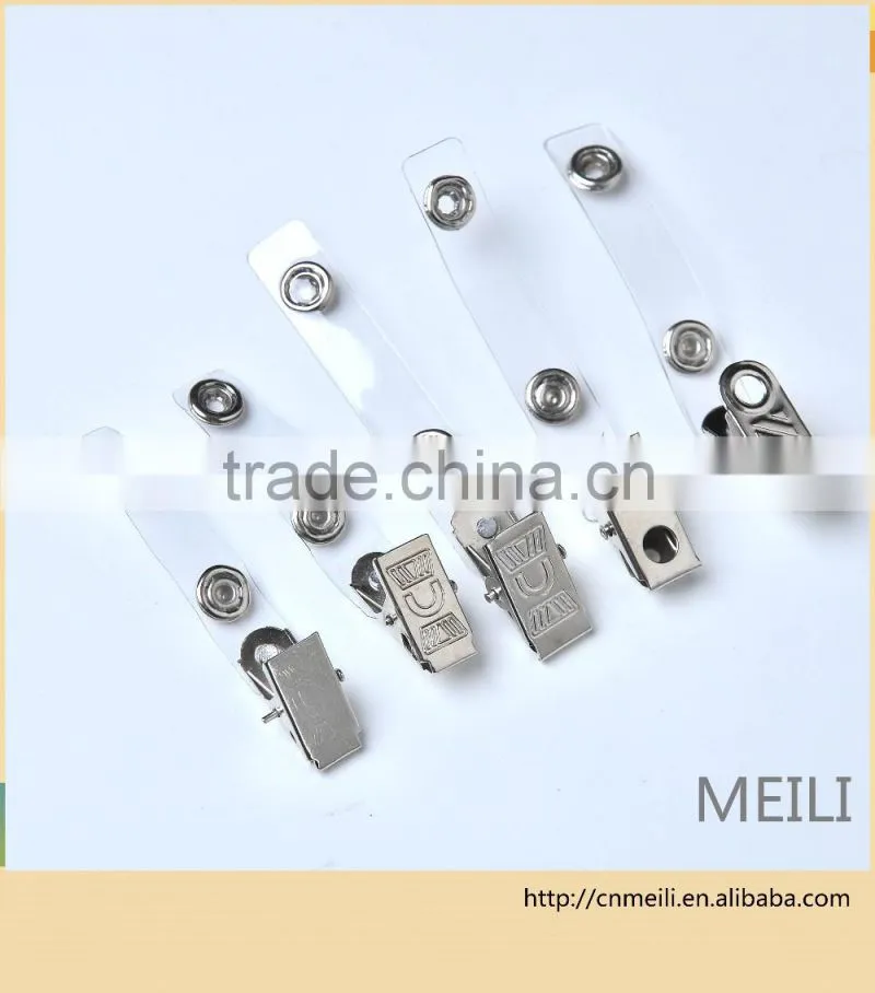 Manufacturing wholesale metal id badge clip for id badge holder
