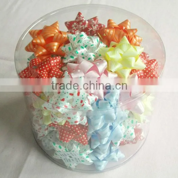 2015 New Design Colorful Ribbon Star Bow, Packing Ribbon Ggg and Spool bows for celebration christmas