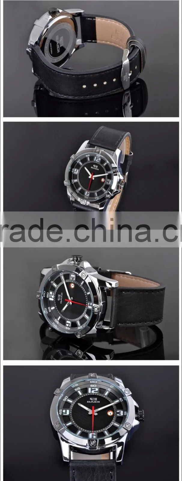 Optional Leather And Stainless Steel Watch Straps Unisex Watch With Great Dial