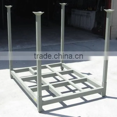 Steel stacking tire storage pallet with loading capacity 1100kgs