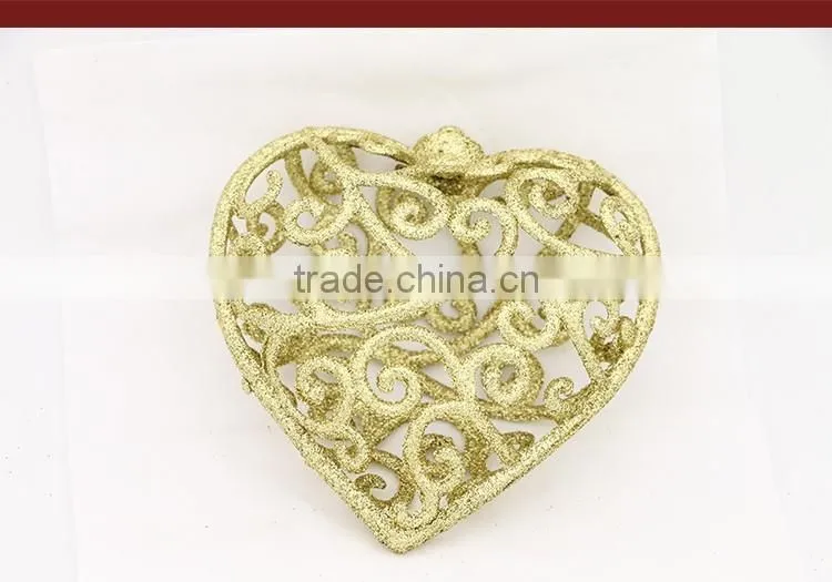 Heart Shape Metal Frame Christmas Tree Hanging Decoration