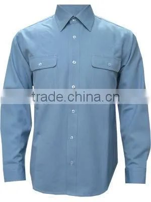 100% men cotton orange work shirt with reflective taps