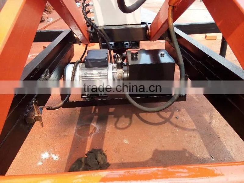 1.35~16m, 0.3 ton hydraulic motorcycle mobile small mini scissor lift table with roller on sale SJY0.3-16