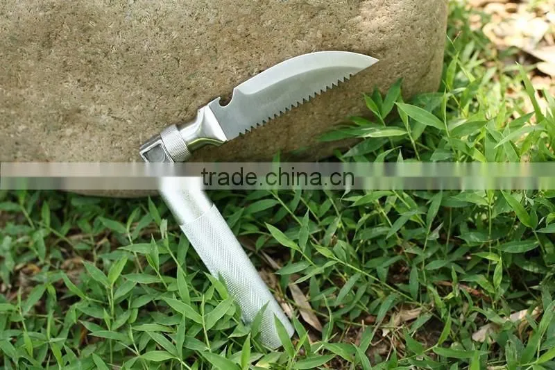 Aluminum handle steel holder mini shovel for travel camping use