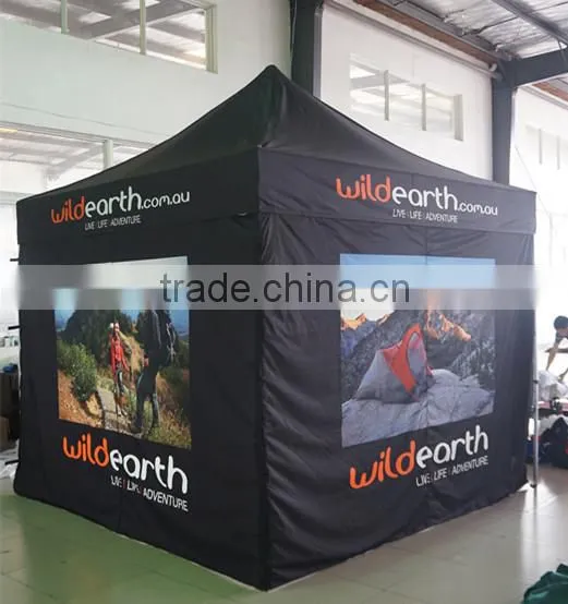 folding gazebo 10x10 ft digital printing 300g polyester with pvc coating