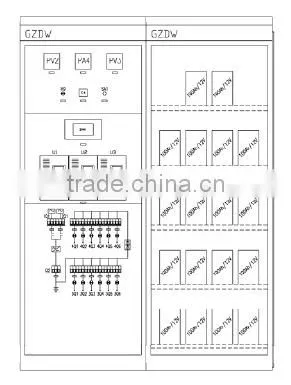 China's fastest growing factory best quality GZDW Series DC Power Supply Panel series low-voltage withdrawable switchgear