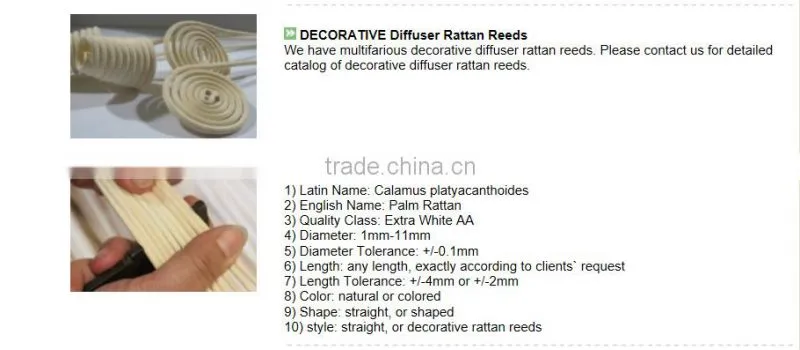 straight rattan sticks for air freshener reed diffuser