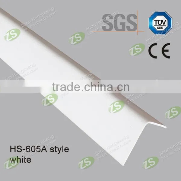 Hard L shape wall outside vinyl decortative corner guard protector for wall protection