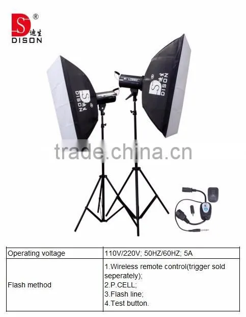 Dison studio shooting , digital led video camera light, 250w camera flash light