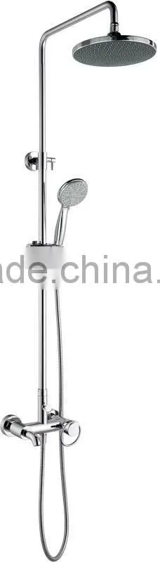 Wall Mounted Brass Shower Set ,Chrome Plated Rain Shower Head