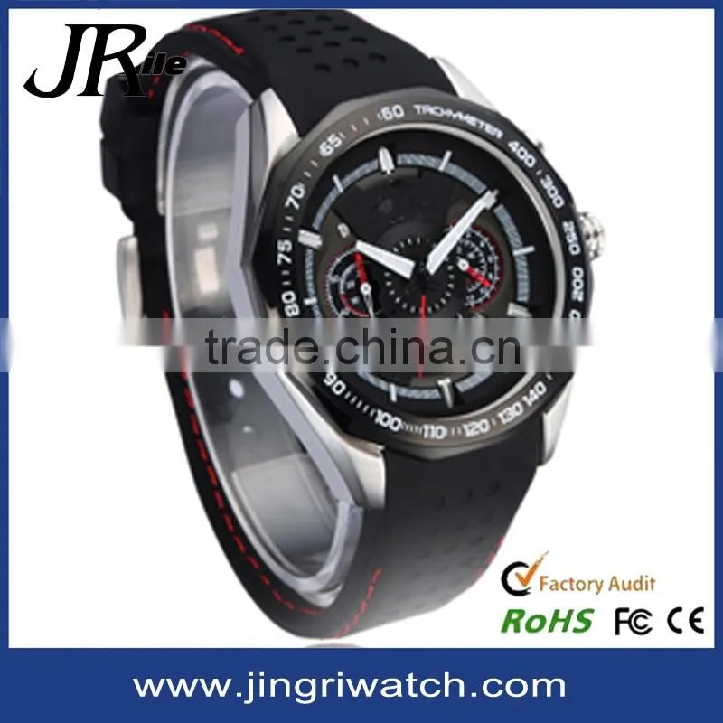 Top 10 fashion men japan movt quartz watch stainless steel bezel watch 10atm silicone strap minimalist watch
