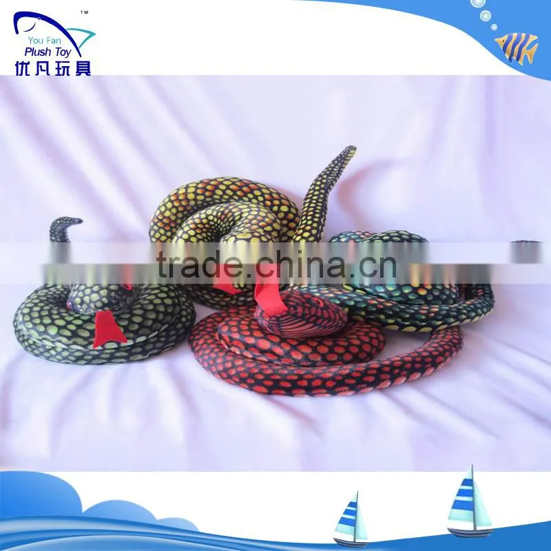 Sate and cute kids souvenir 100% pp stuffed animal /plush soft circle snake animal baby toys