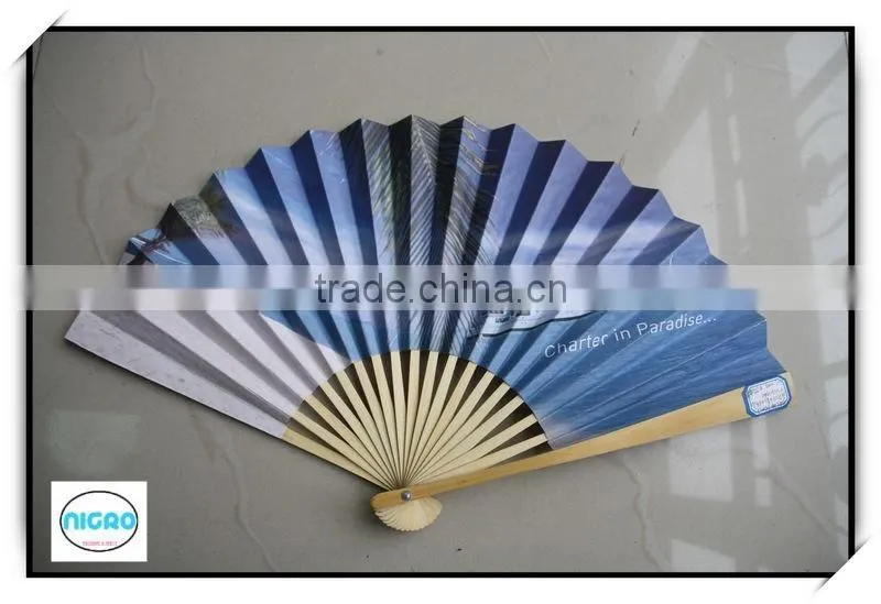Bamboo rids paper fan