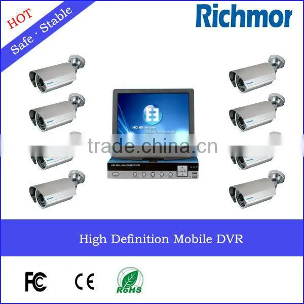 CCTV Embedded Digital Video Recorder 4-Channel Stand-alone Dvr with LCD Monitor