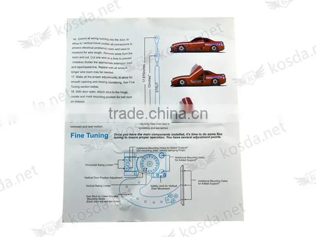 automatic universal lambo door hinge, car scissor lift door kit