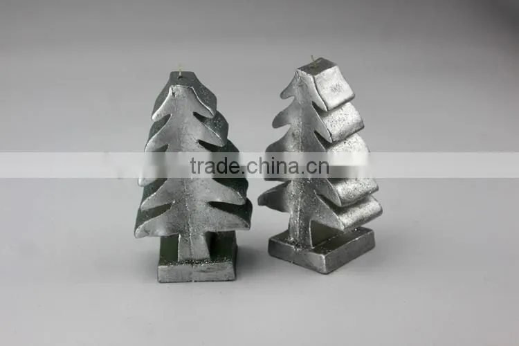 New Christmas Decoration Candle / Snow Flake Shaped Engraved Candle