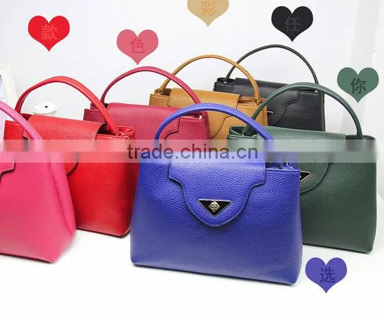 2016 latest wholesale lady leather bags handbag China