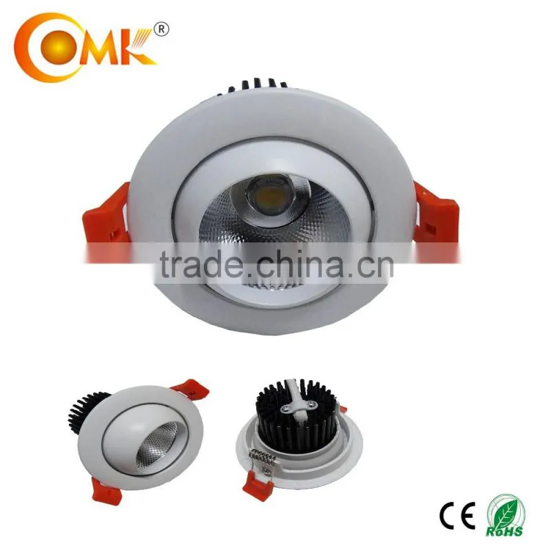 Die-cast Aluminium 5w 7w cut out 80mm ceiling downlight fixture with two years warranty wwww xxx com led down light