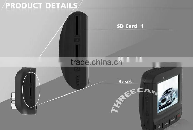 New release mini DVR 1080P Ambarella A2S60+MI5100 Double card true hd black box dvr