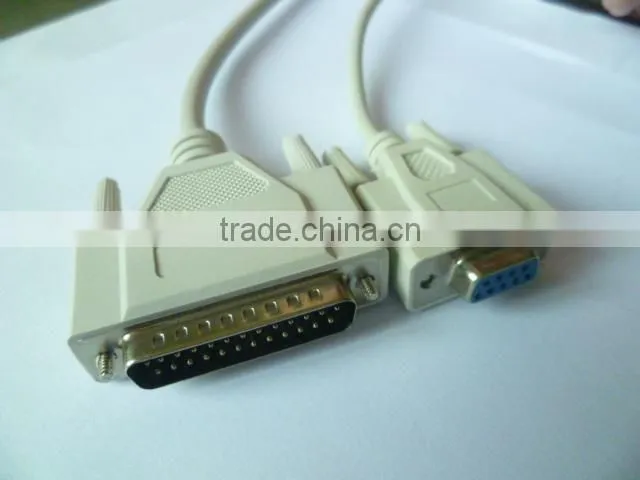 durable DB9F to DB25M cable