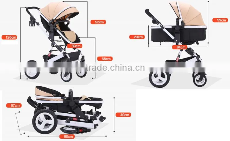 High View Folding Baby Stroller