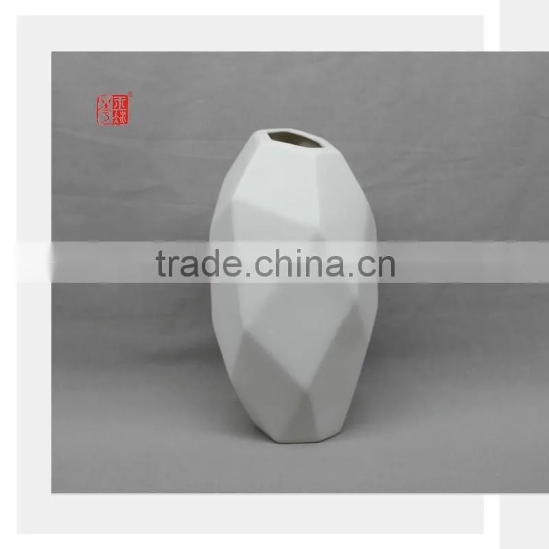 Color Clay Porcelain Geometric Shape Decoration Mini Flower Vase