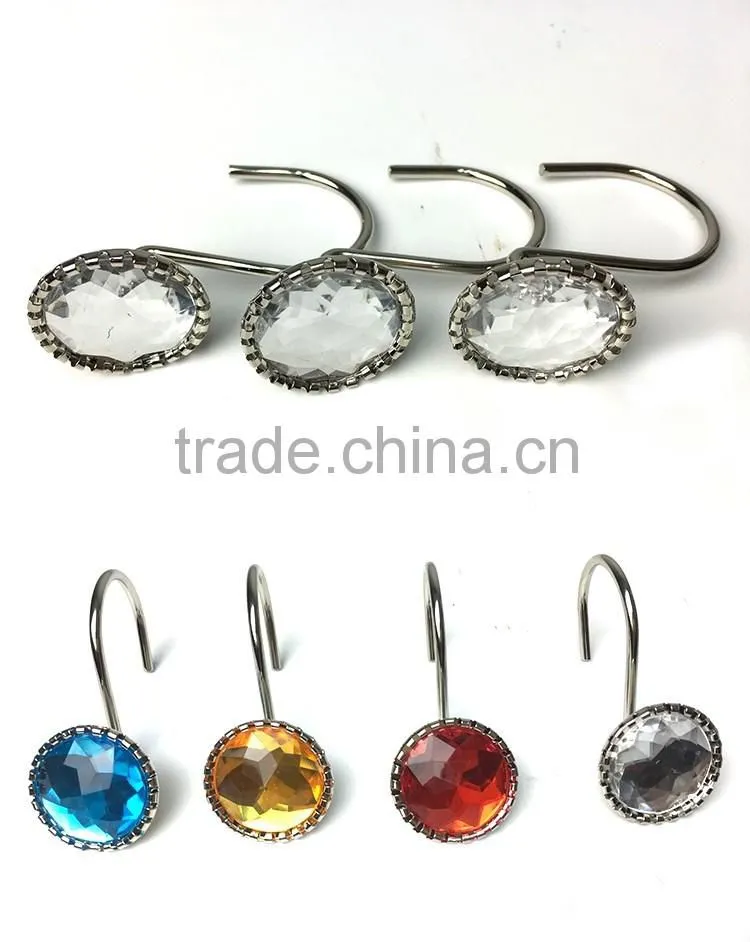 Shower Curtain Hooks/Acrylic shower curtain rings/colorful acrylic rings