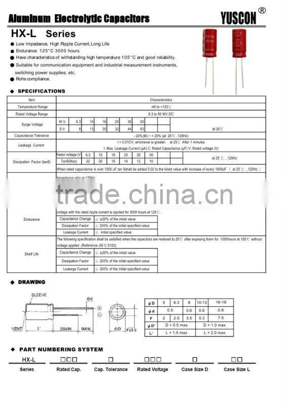 470uf 10v specially use electrolytic capacitor