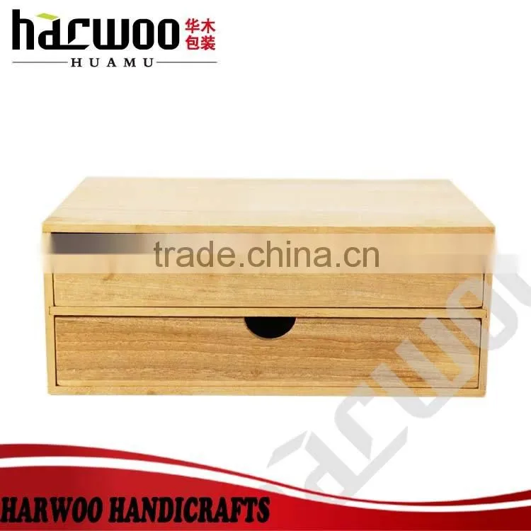 pine wood unfinished decorated box,simple wooden display box with layers,custom wooden storage box