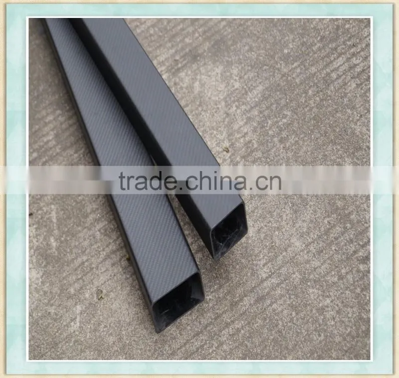 Hot selling carbon fiber square tube, hollow recetangular tube