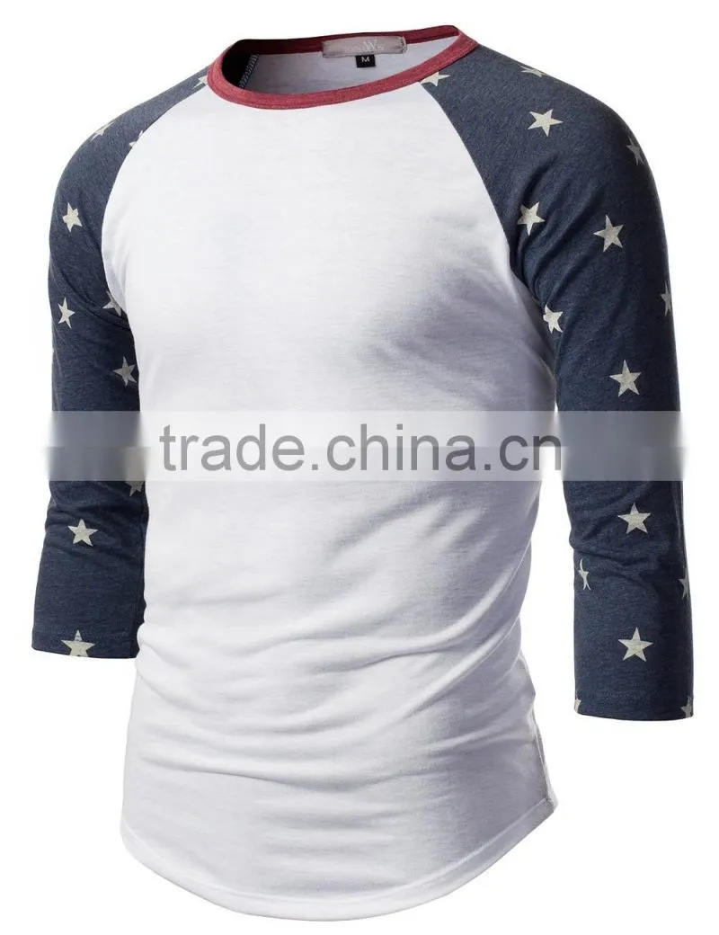 Cotton T-shirt High Quality Custom making Reglan Slleve