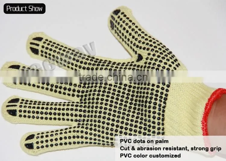 SEEWAY PVC coated cut proof sand and Aramid defender glove