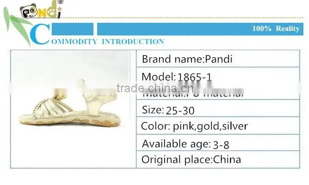 2014 Hot selling name brand fancy sandals for girl