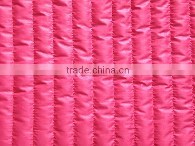 Stripe quilted fabric,quilted thermal fabric,quilted down coat fabric