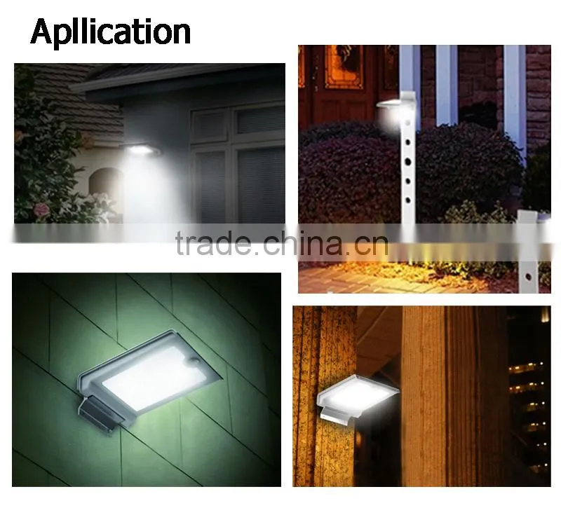 Human detective motion sensor solar wall light led for outdoor