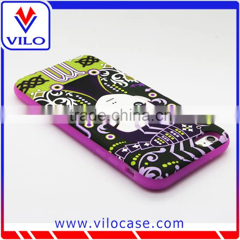 Silicone case for iphone with print texture
