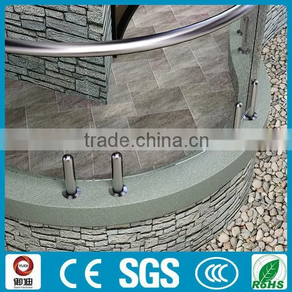 Stainless steel 316 outdoor pool fence glass spigot Chinese manufacture-YUDI