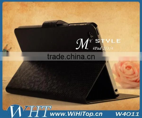 Diamond Leather Case For iPad Mini. Stand Wallet Flip Case For iPad Mni WHTS003