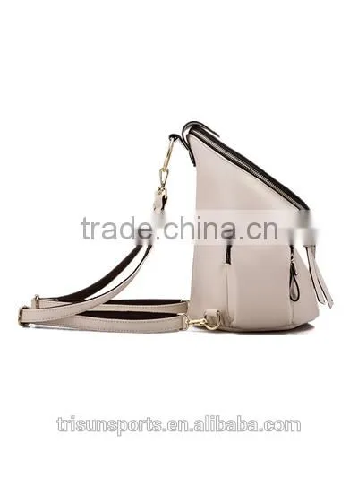 high-quality variety of white women leather model backpack