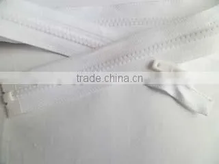 3# silicone pvc zipper close end zipper with painted auto-lock thumb zipper slider coate zipper